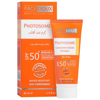 کرم ضد آفتاب فاقد چربی بی رنگ فیس دوکس SPF50