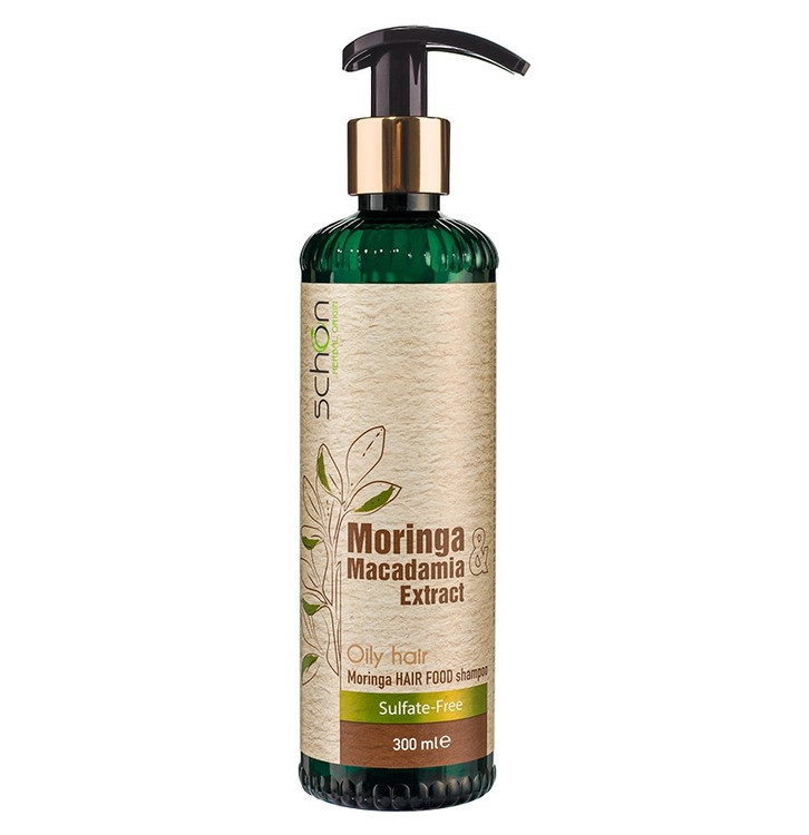 شامپو مغذی مورینگا و ماکادمیا شون (فاقد سولفات) مناسب موی چرب