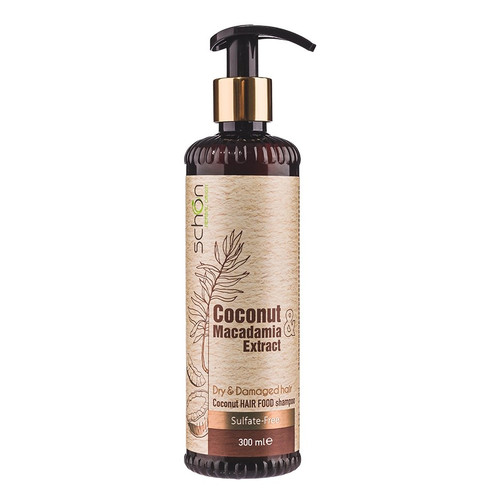 شامپو مغذی نارگیل و ماکادمیا شون (فاقد سولفات) مناسب موی خشک