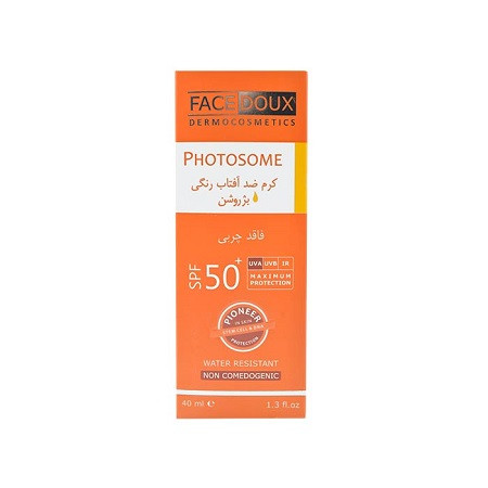 کرم ضد آفتاب بژ روشن فاقد چربی فیس دوکس SPF50