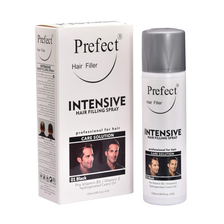 اسپری پرپشت کننده ظاهری مو پرفکت رنگ مشکی