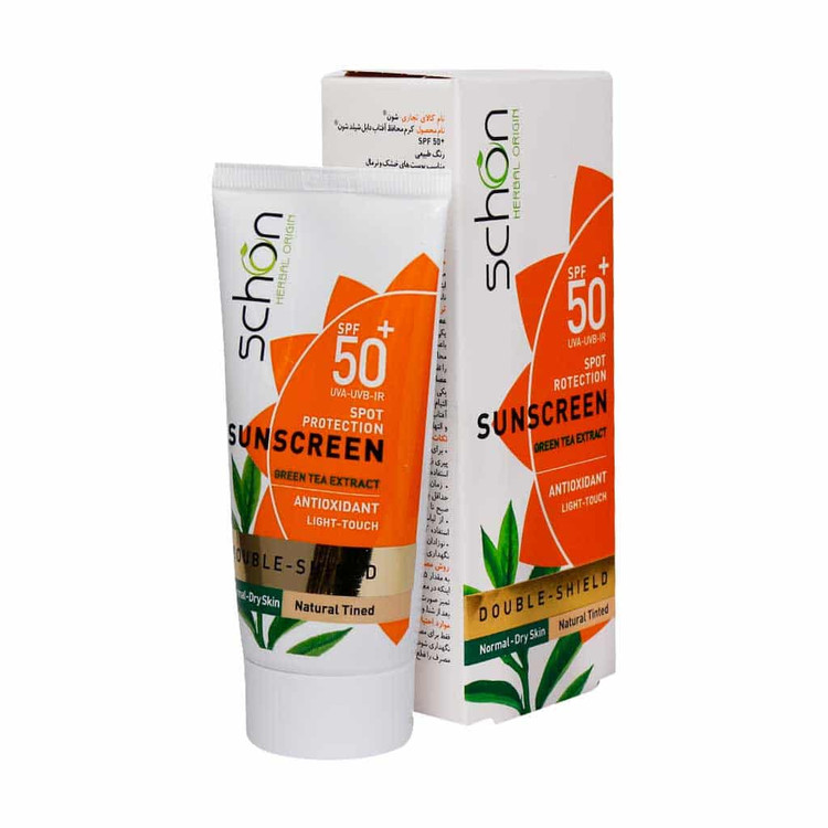 کرم ضد آفتاب دابل شیلد رنگی شون ⁺SPF50