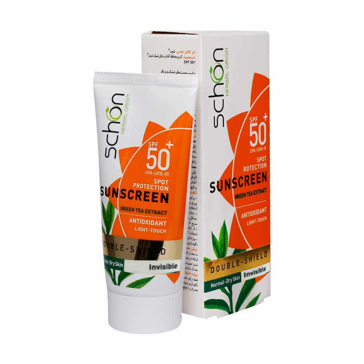 کرم ضد آفتاب دابل شیلد بی رنگ شون ⁺SPF50