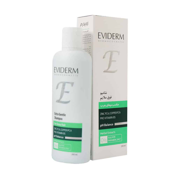 شامپو فاقد سولفات اویدرم مناسب موهای چرب