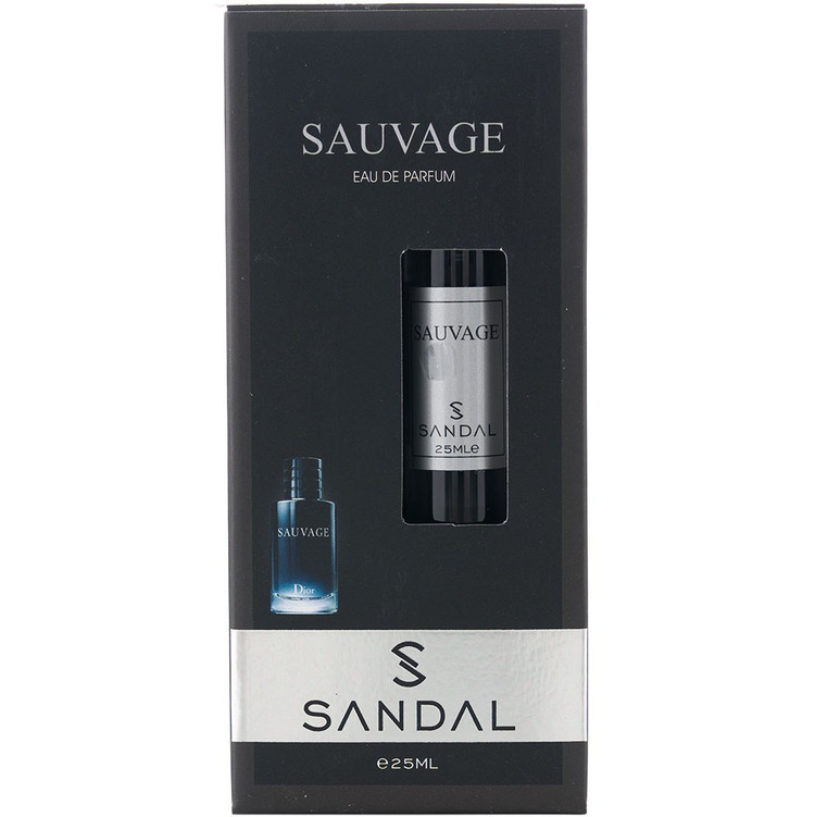 عطر جیبی مردانه صندل مدل ساواج 25ml