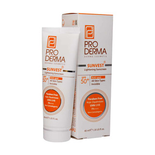 کرم ضد آفتاب و روشن کننده لک بی رنگ پرودرما SPF50