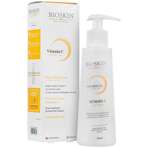 ژل شستشوی صورت بایو اسکین حاوی ویتامین C