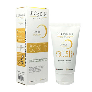 کرم ضد آفتاب بژ روشن بایو اسکین مناسب پوست چرب SPF50