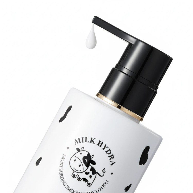 لوسیون بدن روشن کننده و نرم کننده شیر گاو