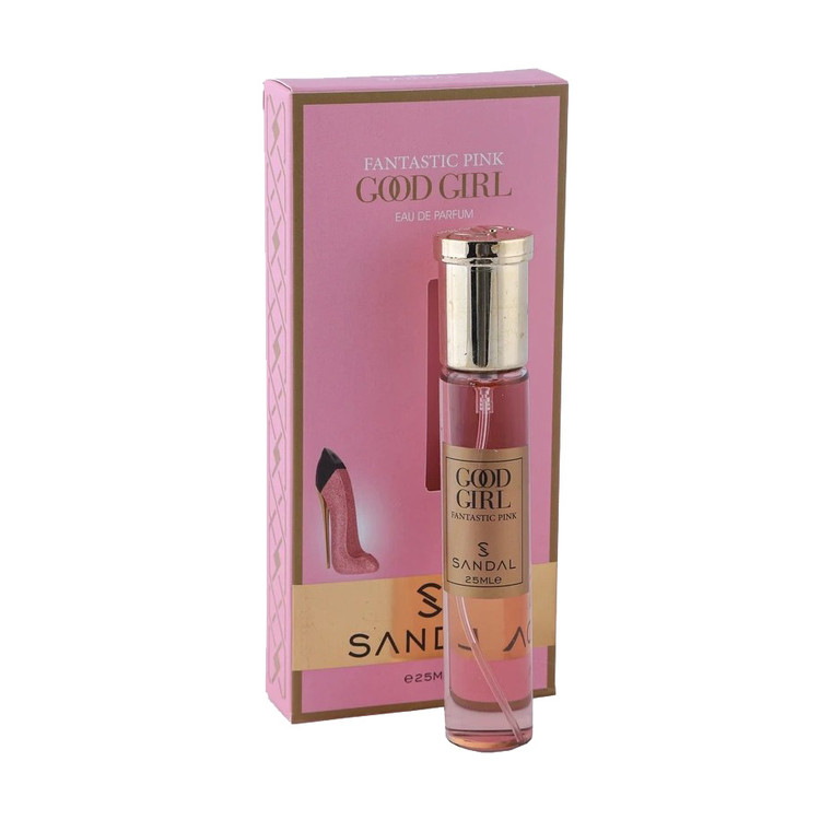 عطر جیبی زنانه صندل مدل گودگرل صورتی 25ml