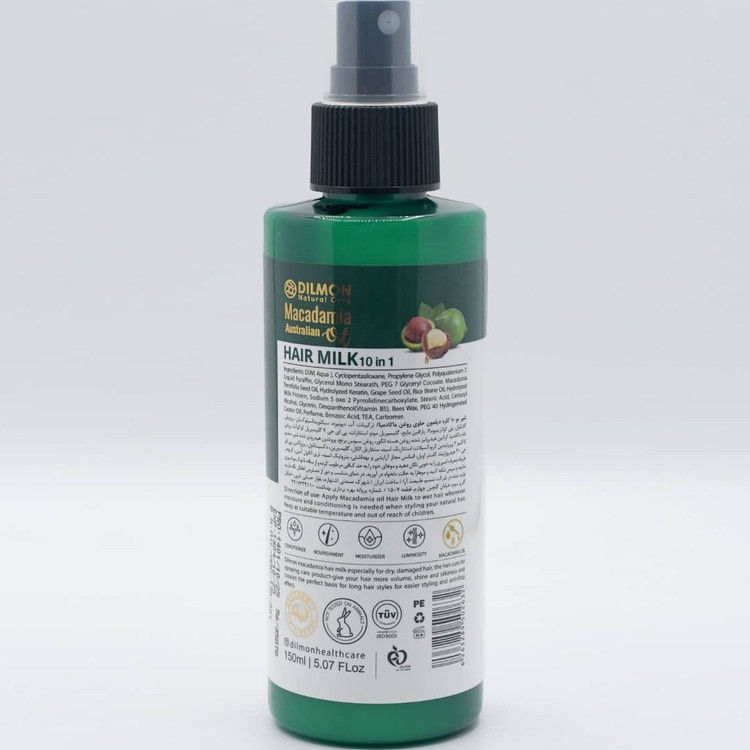 شیر مو ۱۰ کاره دیلمون حاوی روغن ماکادمیا 150ml