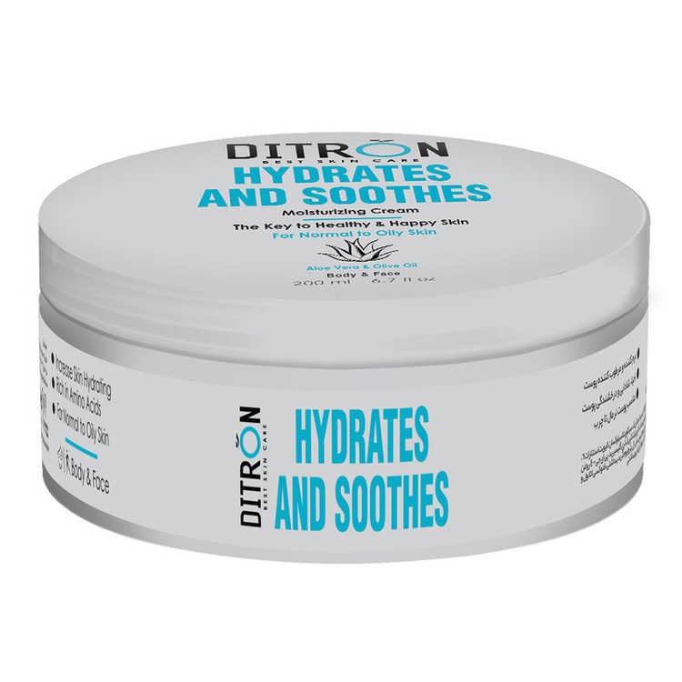 کرم مرطوب کننده دست و صورت دیترون مدل آلوئه ورا