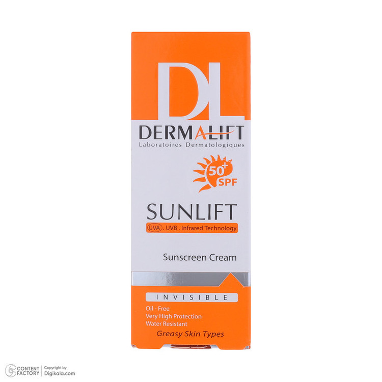 کرم ضدآفتاب بی رنگ درمالیفت مناسب پوست چرب