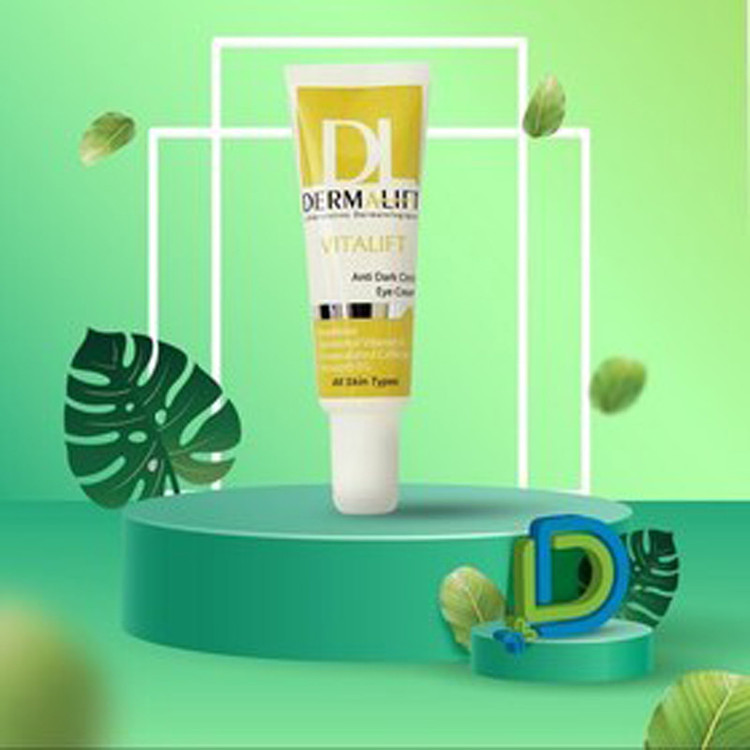کرم برطرف کننده سیاهی دور چشم درمالیفت مدل Vitalift