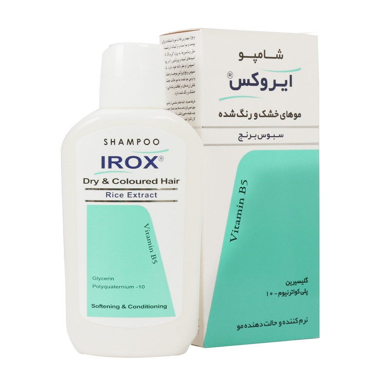 شامپو سبوس برنج ایروکس مناسب موی خشک و رنگ شده