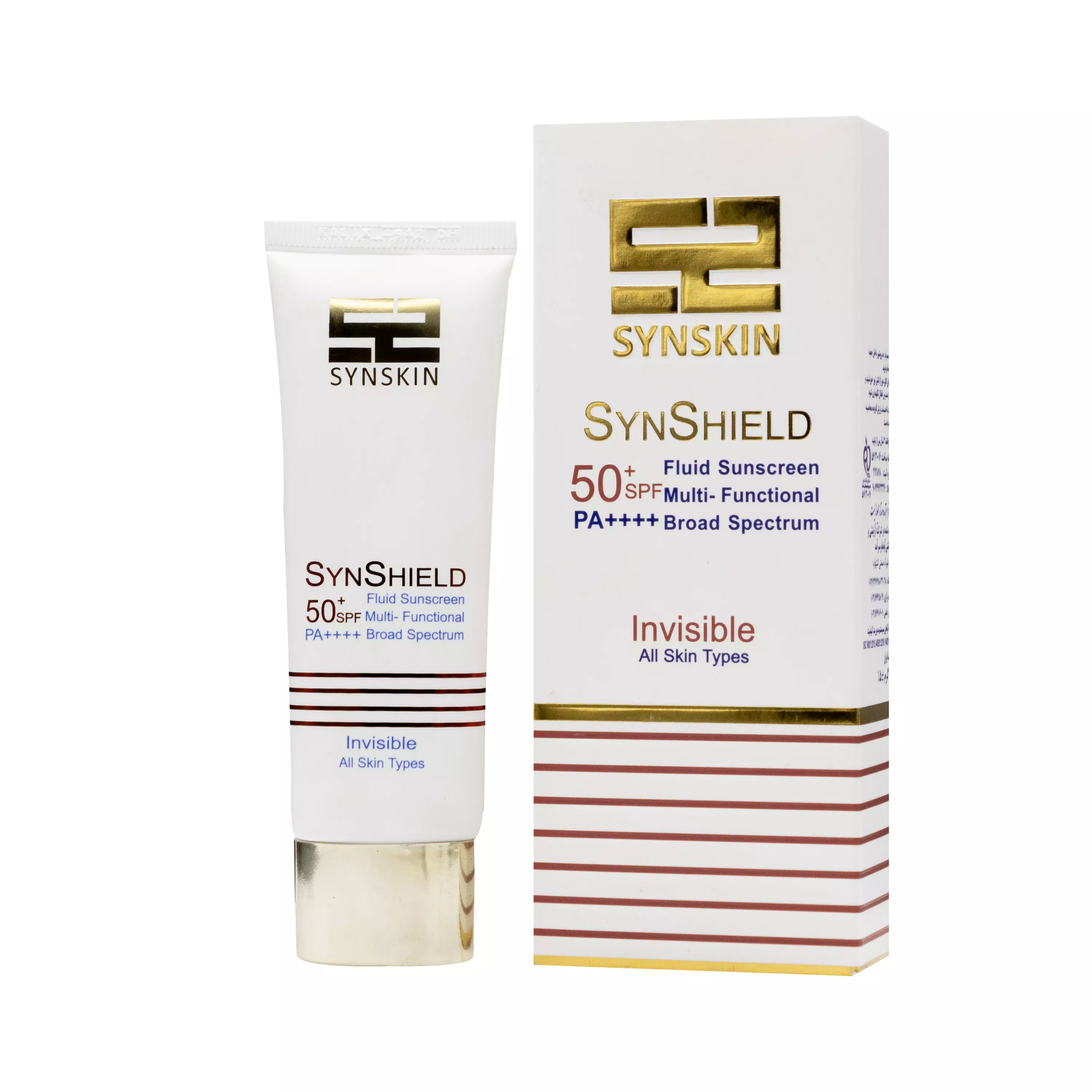 کرم ضدآفتاب فلوئید بی‌ رنگ ساین اسکین SPF50