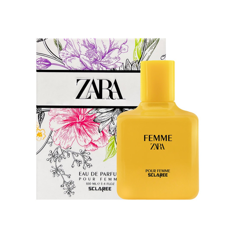 ادوپرفیوم زنانه اسکلاره مدل zara femme حجم 100 میلی‌ لیتر