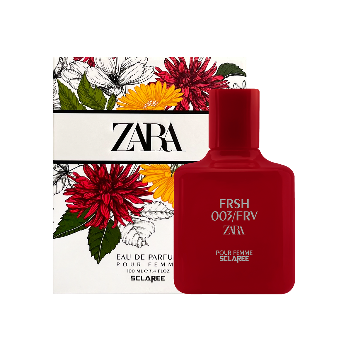 ادوپرفیوم زنانه اسکلاره مدل Zara Frsh 003 حجم 100 میلی‌ لیتر