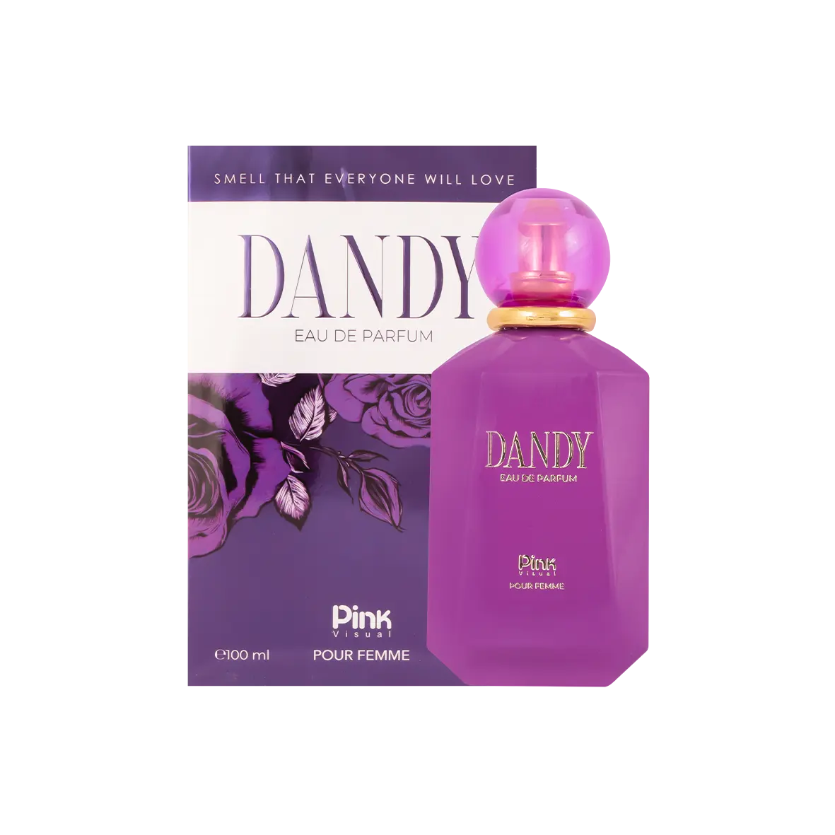 ادوپرفیوم زنانه پینک ویژوآل مدل Dandy حجم 100 میلی لیتر
